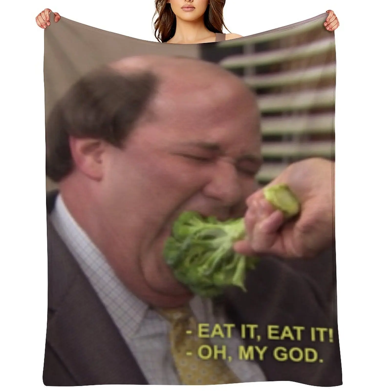 

Kevin and Broccoli - The Office Throw Blanket Decorative Sofas Fashion Sofas Kid'S halloween Blankets
