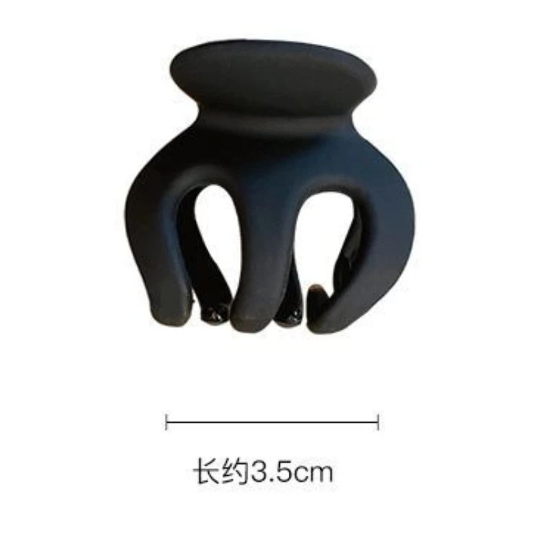 Матовый коготь для волос в виде тыквы, профессиональный салонный зажим для волос, держатель для высокого хвоста, элегантный аксессуар для волос, маленький зажим