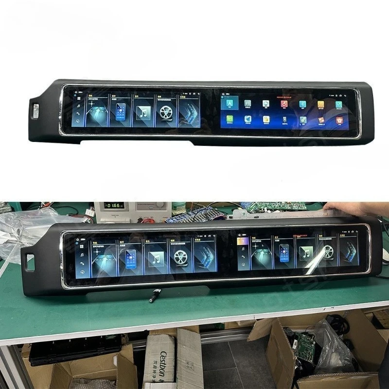 Executive sports original car, center console modified screen co-pilot, LCD display, dual screen