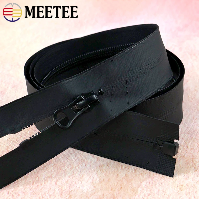 

3Pcs Meetee 5# Waterproof Nylon Zippers Bag Closure Zipper Repair Kit Clothes 15-150cm Close/Open-End Zips DIY Sewing Acessories