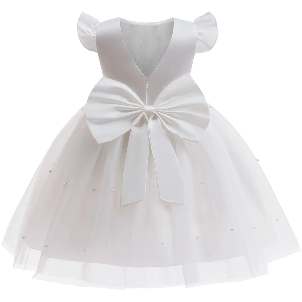 Baby Girls Birthday Dress for Baptism Wedding Party Gown Girls Elegant Ceremony Princess Vestido for 4-8Y Toddlers Kids Clothing