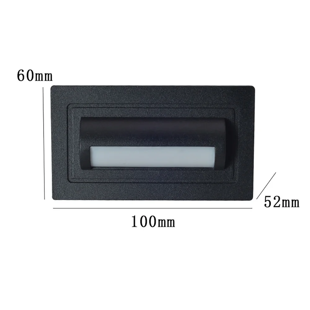 SANDIY Outdoor Wall Lamp Waterproof Step&Stair Lights Recessed Luminaire for Terrace Street Yard Balcony Exterior Lighting IP65