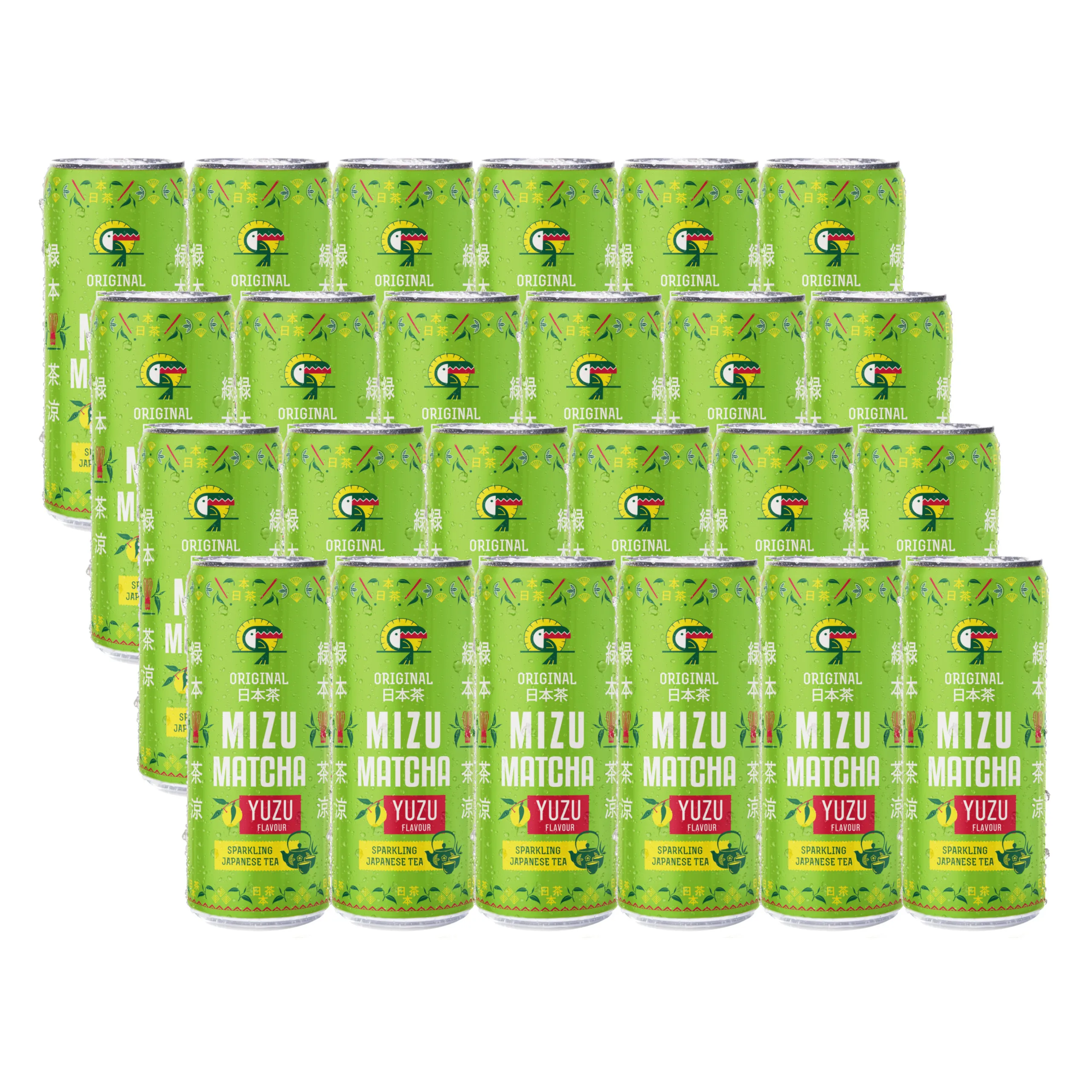 24x VITAMIZU Mizu Yerba Mate Matcha Yuzu carbonated drink 330 ml