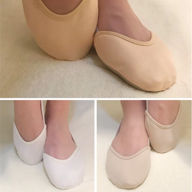 1Pair Rhythmic Gymnastics Shoes Half Length Soft Socks Children Adult Ballet Dance Elastic Shoes Art Gym Accessories