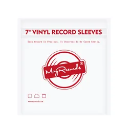 25PCS Resealable 7inch 4 Mil Plastic Bags Vinyl Record Outer Sleeves EP Protective Sleeves for 7'' Record Cover 45 RPM