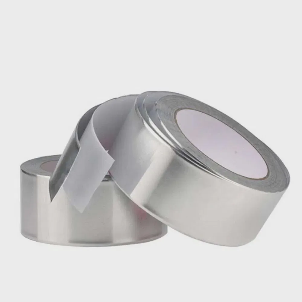 Double Conductive Aluminum Foil Tape Heat Insulation High Temperature Resistance Radiation Shielding 0.06 0.1 0.15MM Thickness