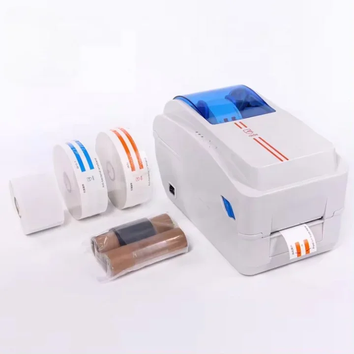 High Speed portable desktop satin paper digital care barcode thermal roll to roll label printer