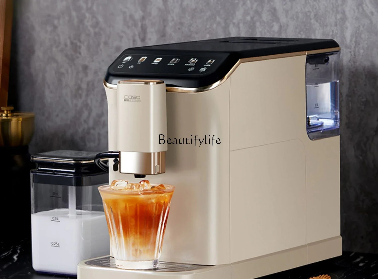 Automatic coffee machine Household Italian-American milk foam grinding machine