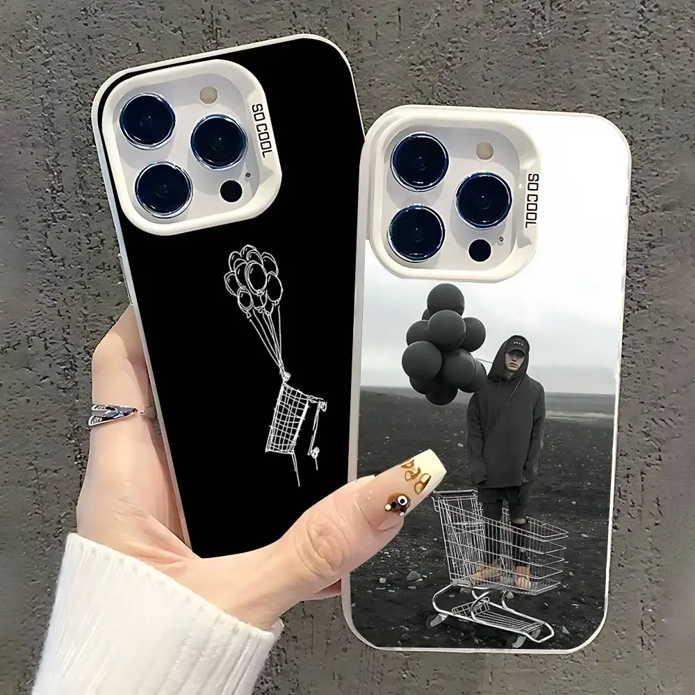 

NF Rapper Phone Case For iPhone 17,16,15,14,13,12,11,Pro,XS,Max,Plus,Mini,SE White Candy Matte Shockproof Cover