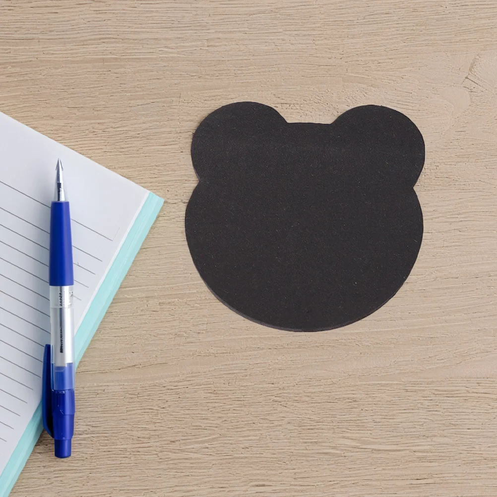 6 Stuks Zwart Papier Kladblok Draagbare Scheurbare Sticky Memo Pads Creatieve Kantoor Studie Notities Zelfklevende Multifunctionele Kleine