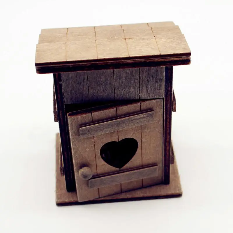 NEW 1/3Pcs New Fashion 1:12 Dollhouse Simulation Miniature Field Chicken Nest Axe Woodcutting Countryside Toilet Decoration