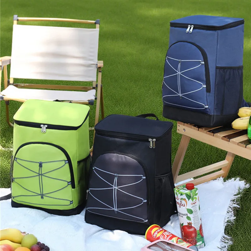 

Camping Thermal Bag For Cookware Drinks Beer Portable Coolers Picnic Accessories Outdoor Food Backpack Lunch Box Trips Supplies