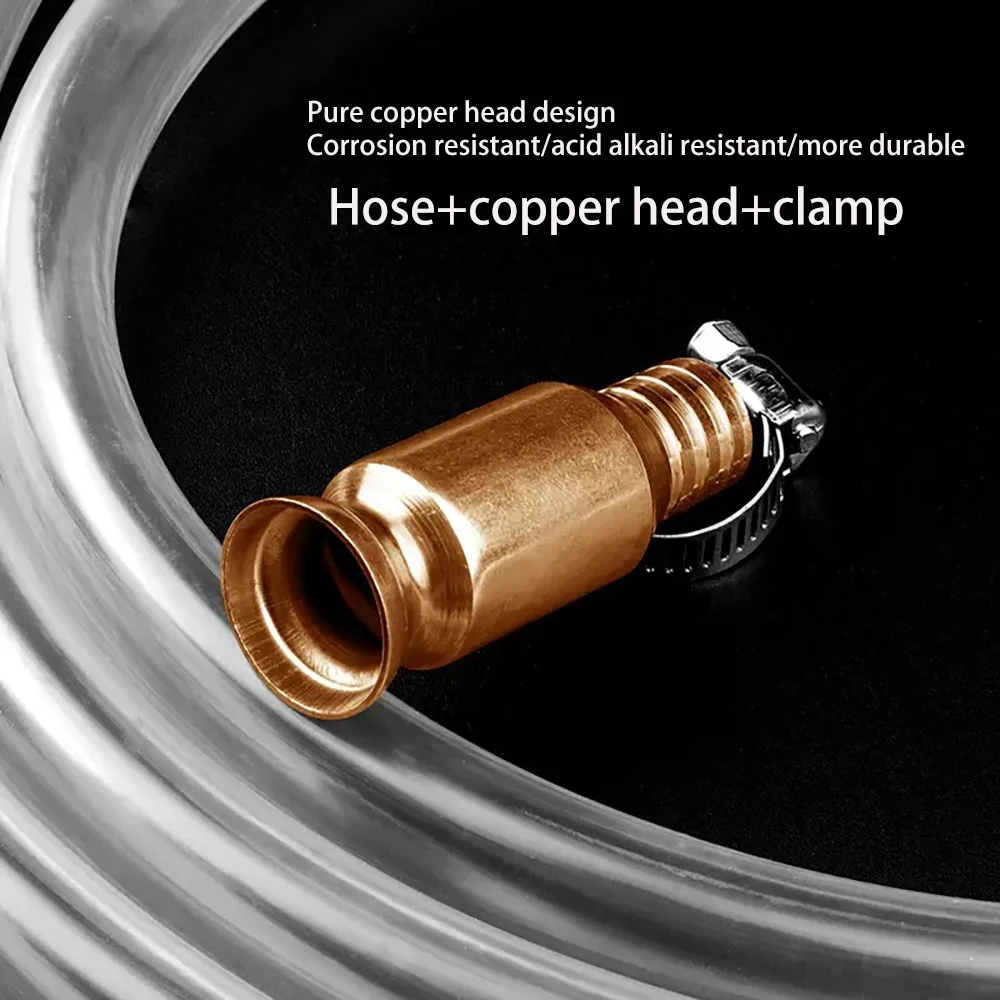 1M 1.5M 2M 2.5M 3M Self-Priming Oil Pump Copper Filling Pipe Manual Pump Oil Pipe Accessories Siphon Joint Siphon Pipe PVC Pipe