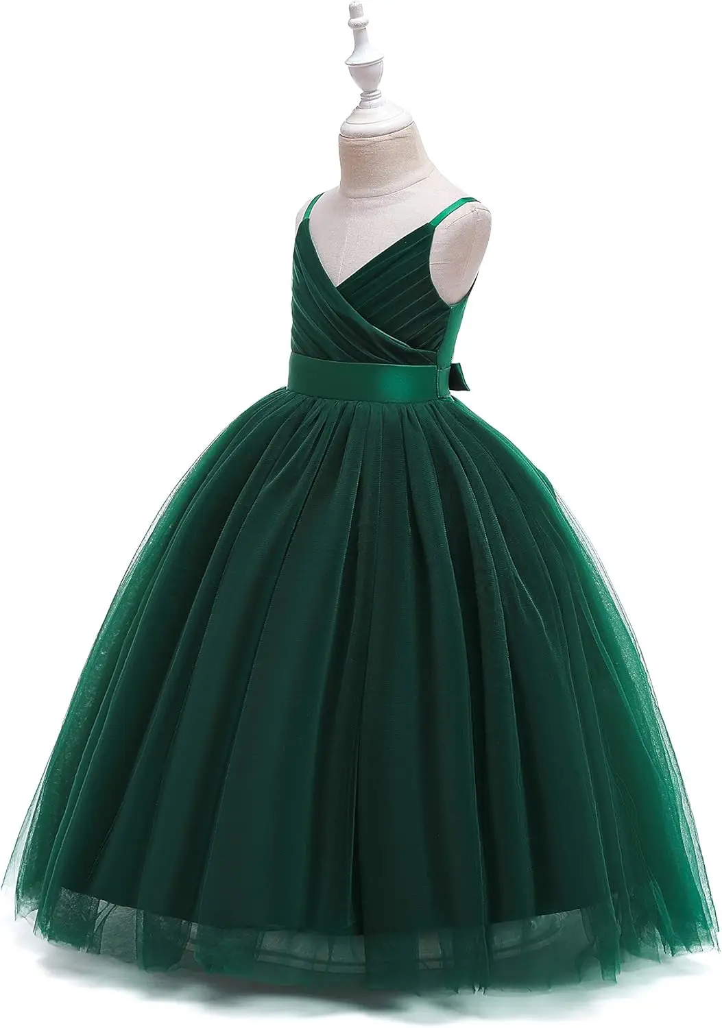 Thin Suspender  Chiffon Communion Dress Formal, Fashionable A-line Wedding Flower Girl Dress, Princess Birthday Party Ball Dress