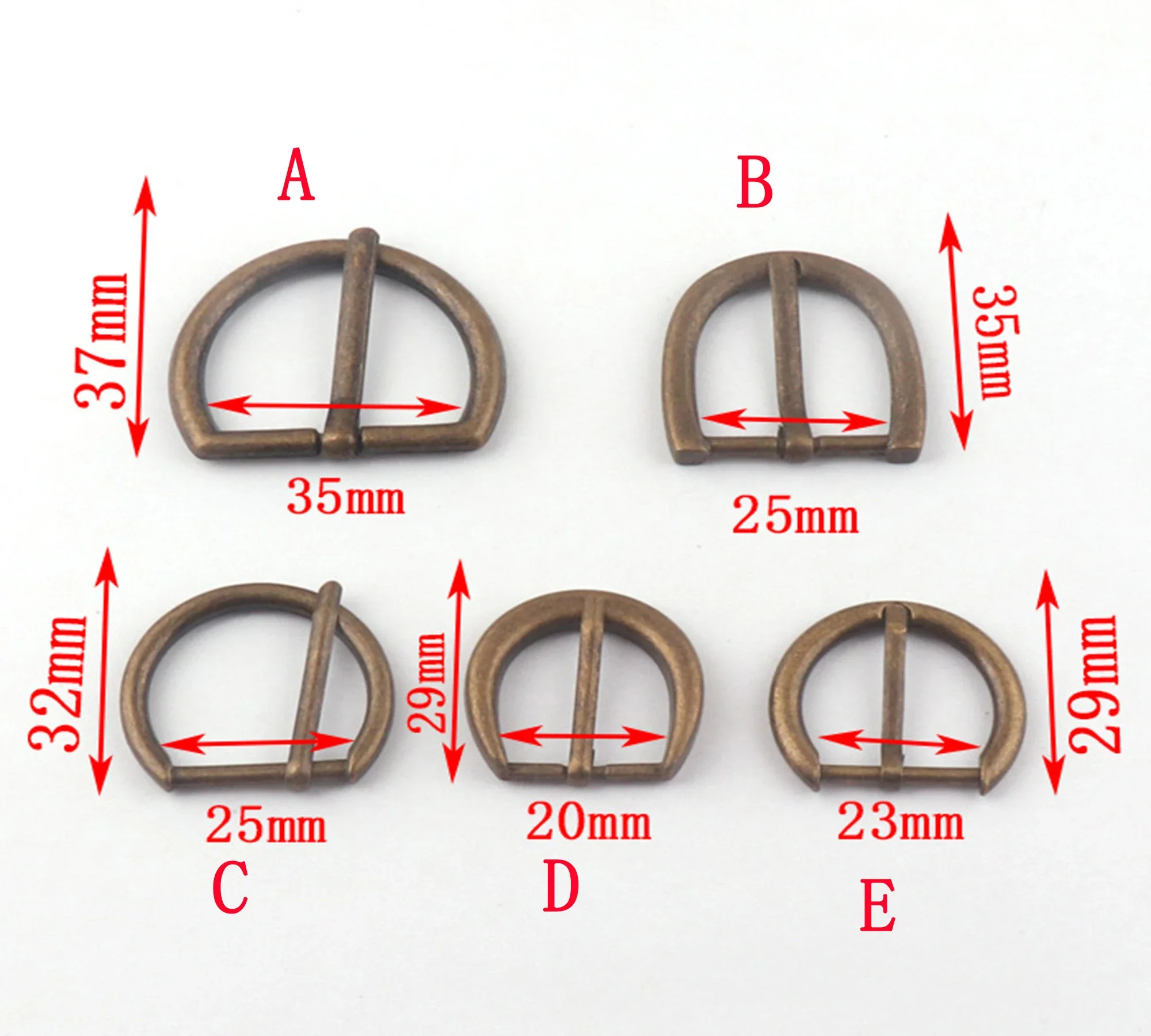 10PCS Bronze Strap Buckles,Fasteners belt buckle leather findings,Dungaree aprons bag luggage Belt Buckle-35/25/23/20/15/18/14mm