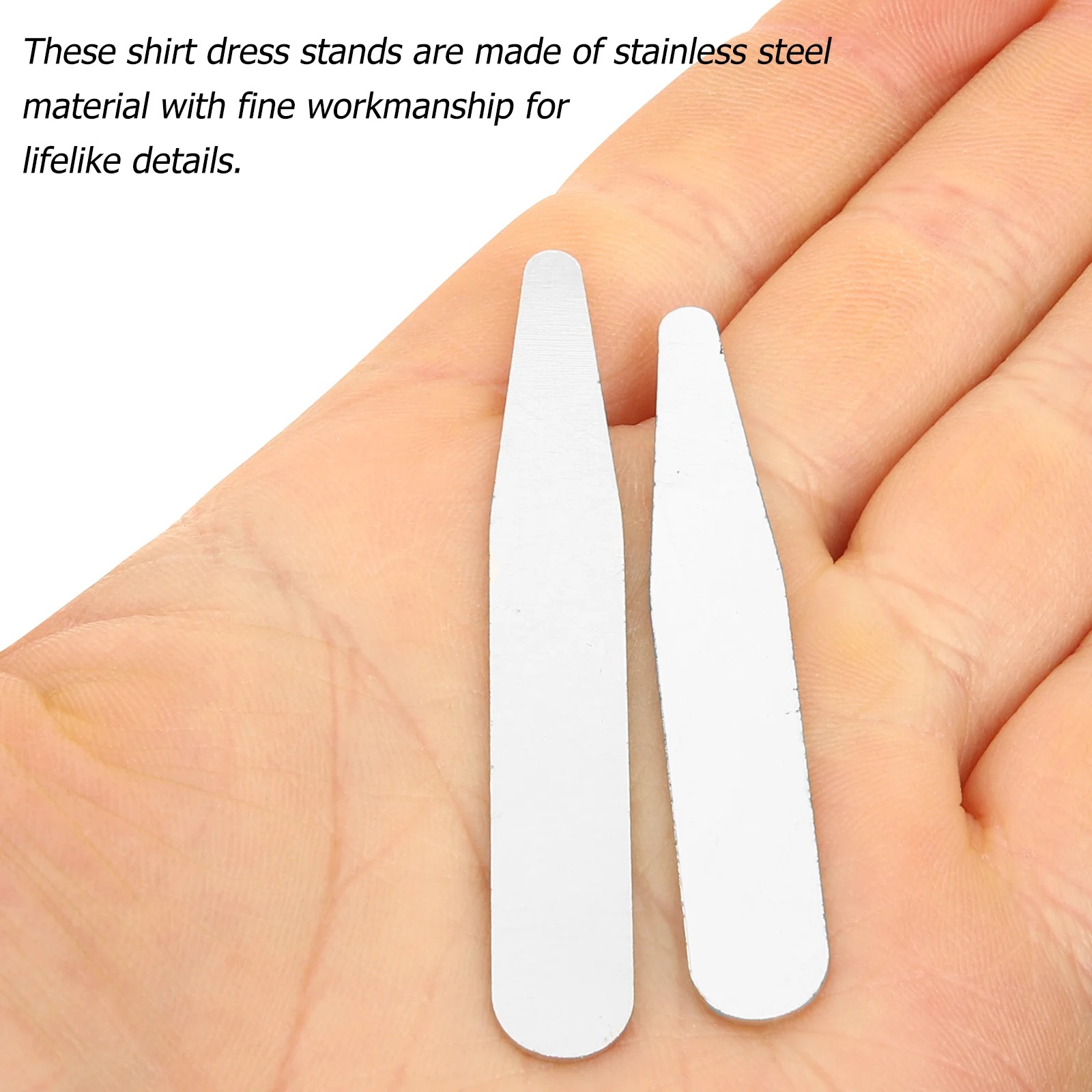 

40pcs Shirt Collar Stays for Men Dress Shirts Acrylic Metal Smooth Edges Prevent Wrinkles Functional Accessories