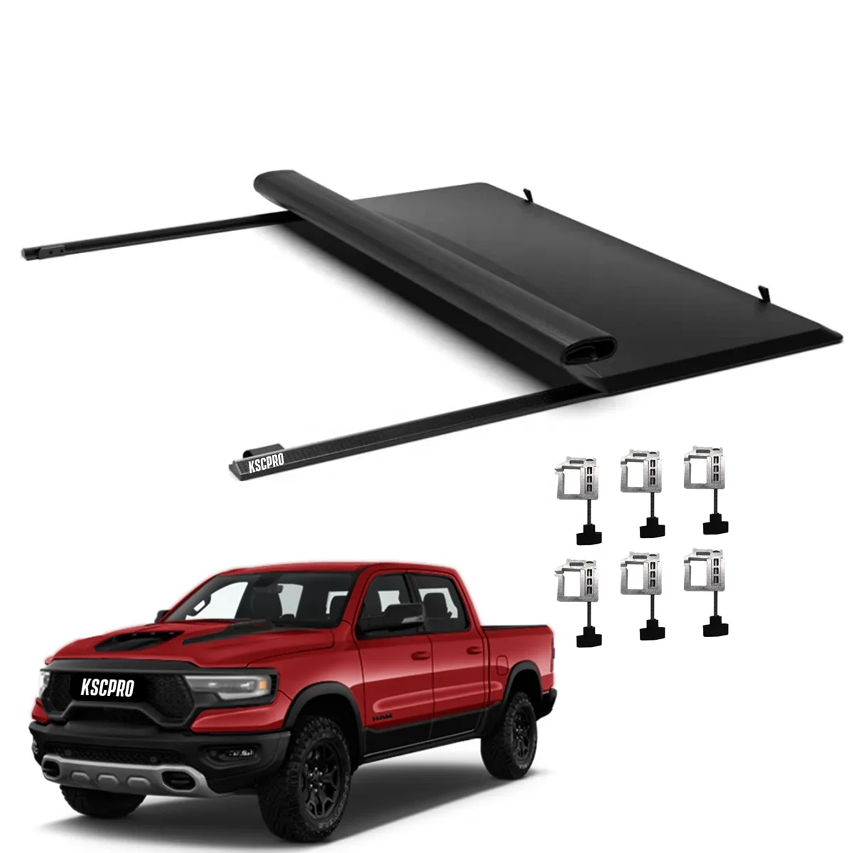 For Ram Accessories Soft roll up tonneau cover for Ram 1500 2022