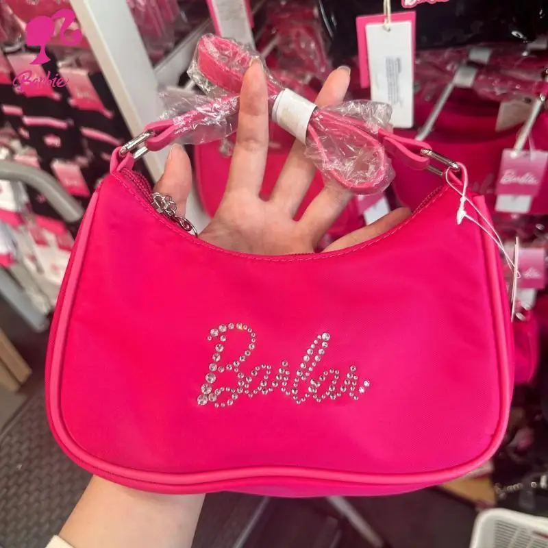 Anime Barbies The Movie Women Kawaii Handbag Versatile Armpit Bag European and American Street Style Diamond Mini Bag Girl Gift