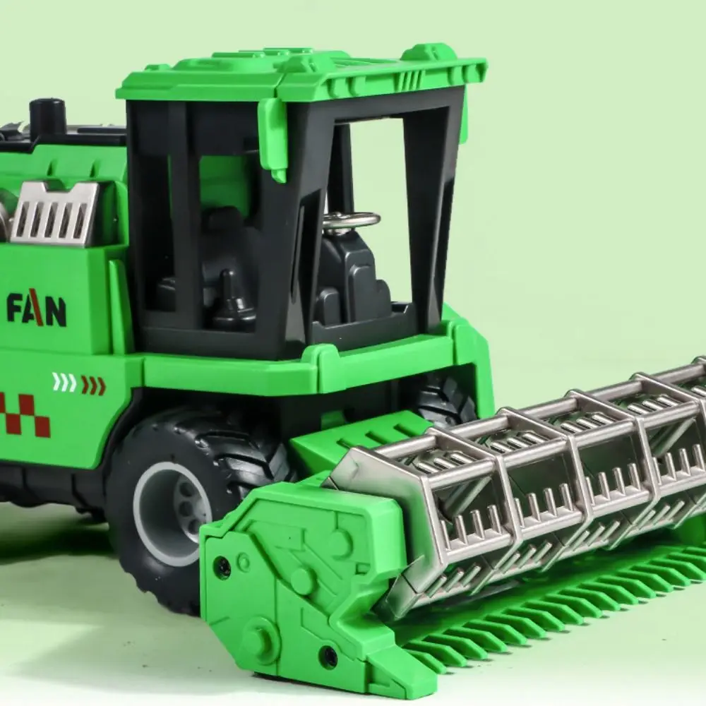 High Simulation Farm Tractor Toy Inertial Driving Movable Joint Harvester Truck Model Vehicle Toy Educational Farm Truck Toy