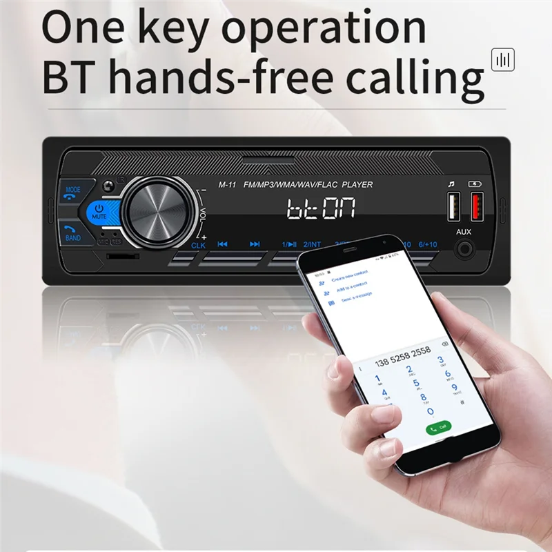 

F9-Universal Multimedia Player For Car, 1 Din MP3 Car Radio, Audio Stereo, Bluetooth, Automotive, Colorful Buttons, 1 Din