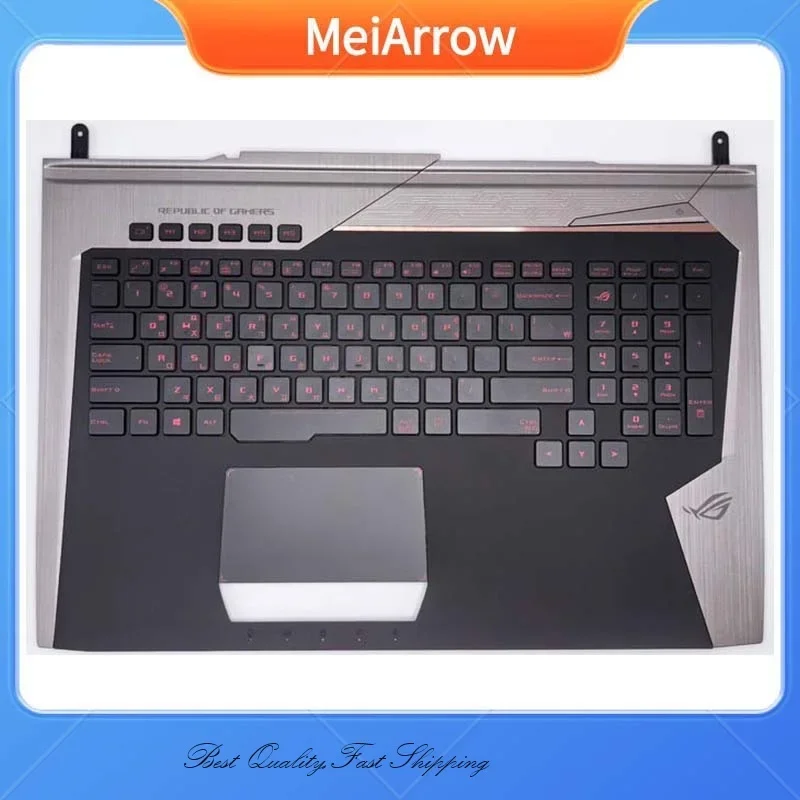 MEIARROW New/Org palmrest top case for ASUS Rog G752 G752V G752VT G752V Palmrest Korean US Keyboard Upper Cover Touchpad Backlit