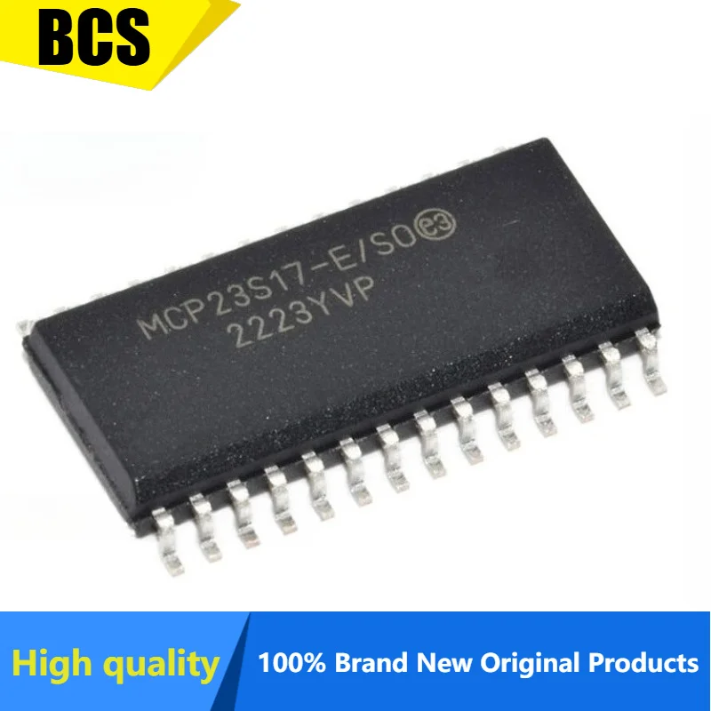 

10PCS 100% New original MCP23S17-E/SO MCP23S17T-E/SO MCP23S17 SOP28 Chipset Original and in stock