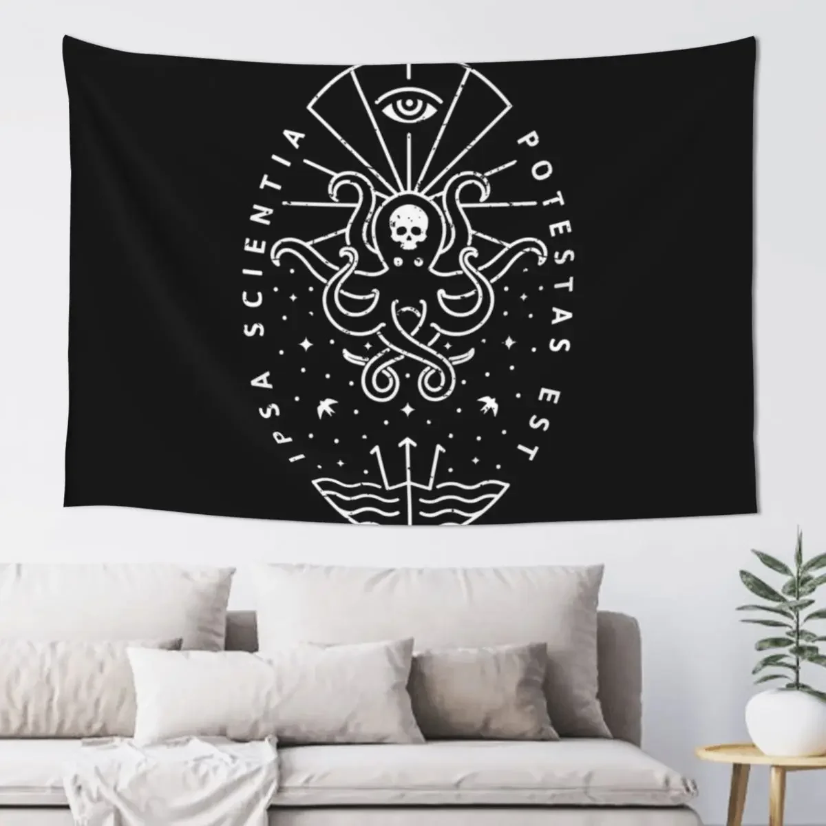 

Knowledge - White/Skull Tapestry Room Decor For Girls Wall Decoration Wallpapers Home Decor Tapestry