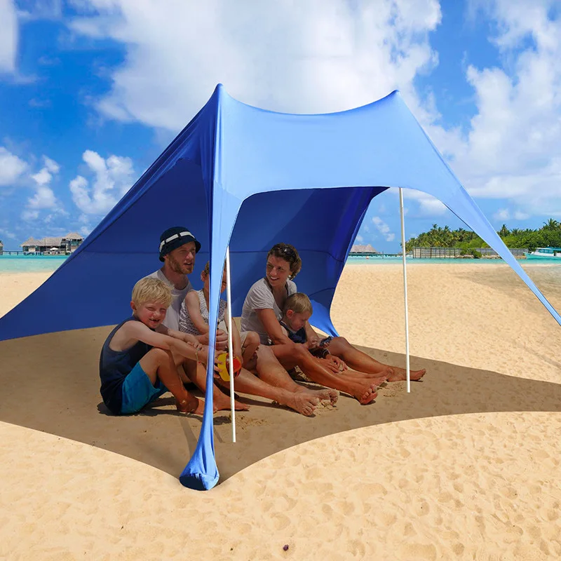 Sun Shade Tent Beach Tent Shade Pop Up Large UPF 50+ Sun Shelter Tents for 3-4 Person