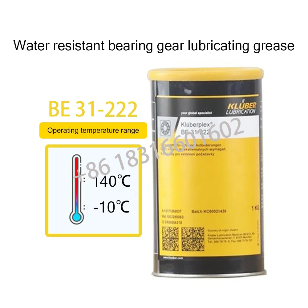 Kluber Lubrication Kluberplex BE 31-222 Lubricating greases for extreme requirements，Longer component life Reduced maintenance