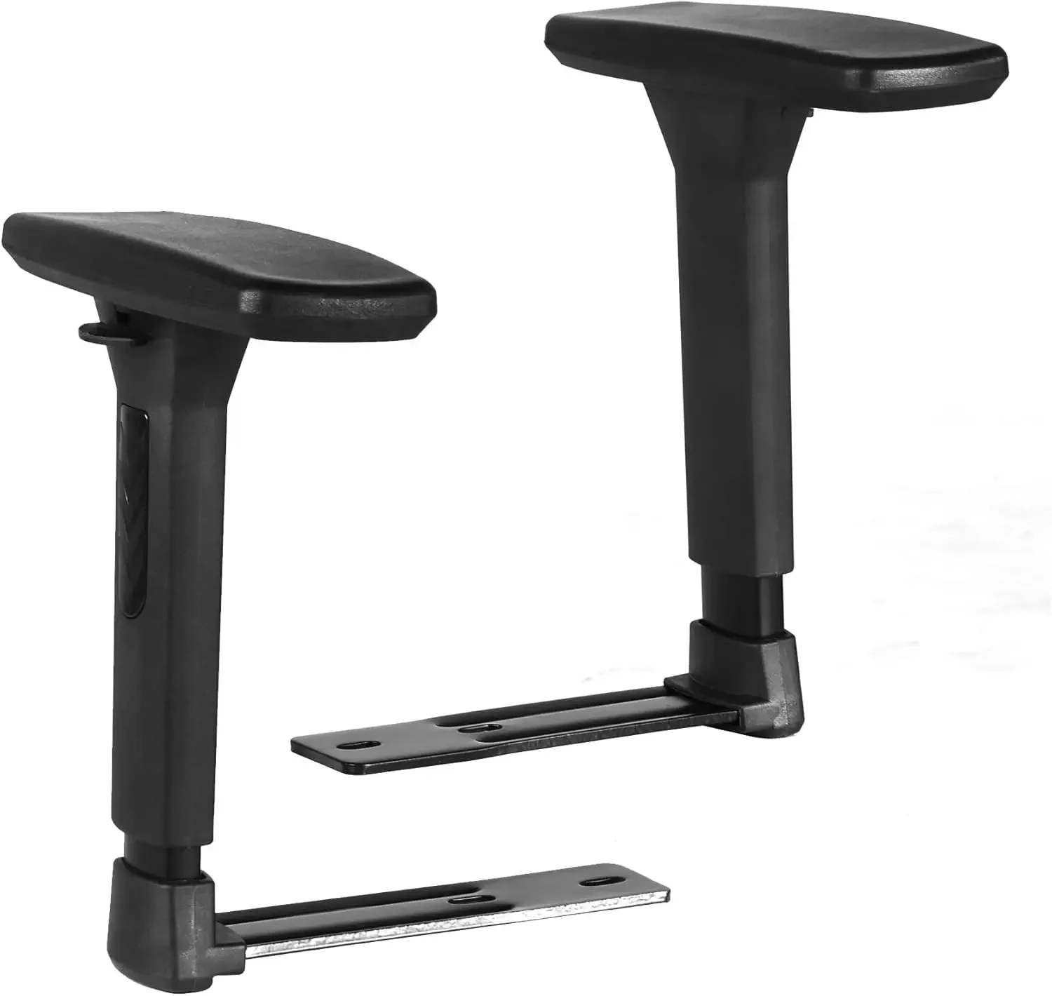 3D Adjustable T-Arms Armrest Pair Upright Bracket Replacement Parts Fits Most Office Gaming Chairs