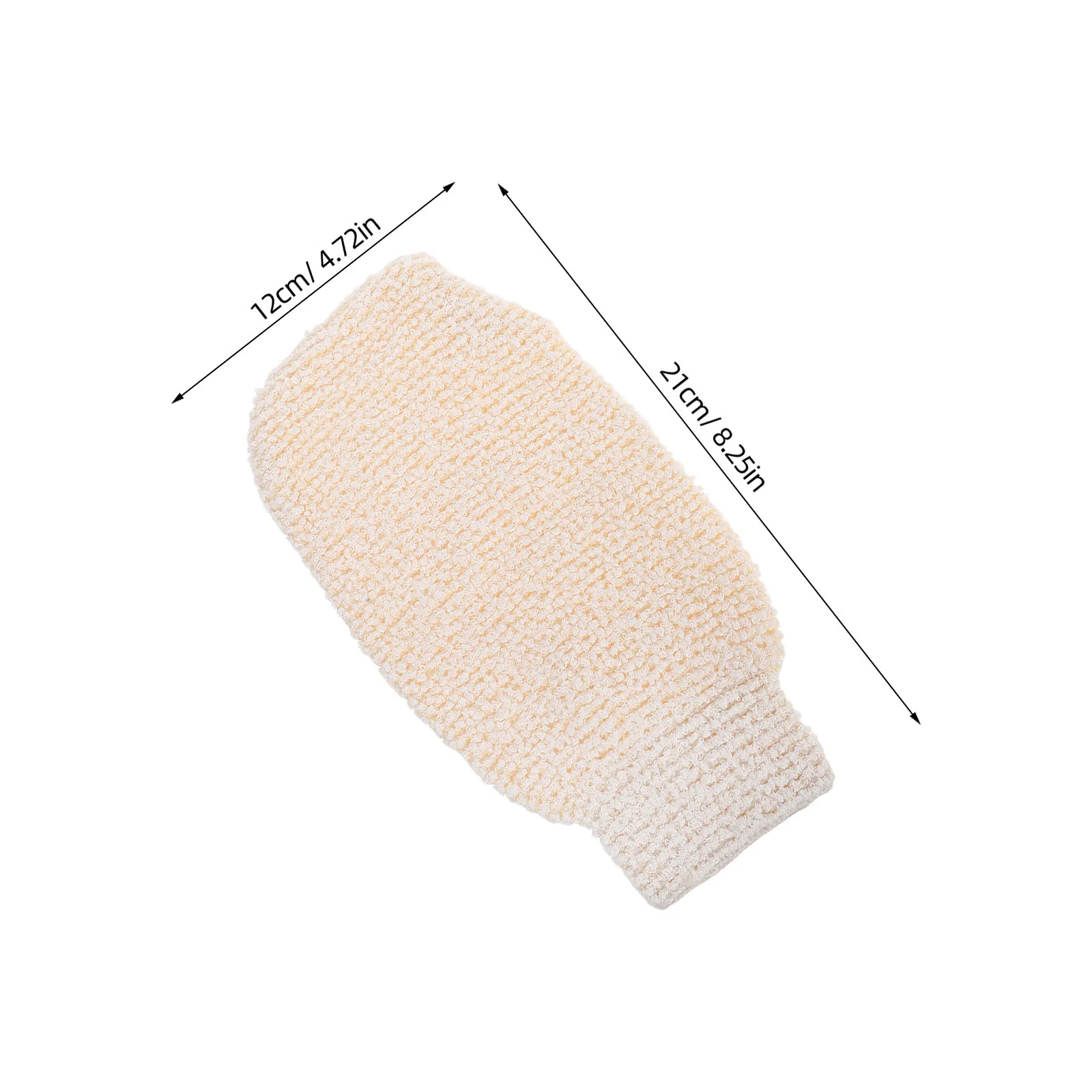 2 قطعة قفازات الاستحمام مزدوجة الوجهين ألياف الخيزران مقشر قفازات لتدليك الجسم الظهر الغسيل الاستحمام اكسسوارات #5