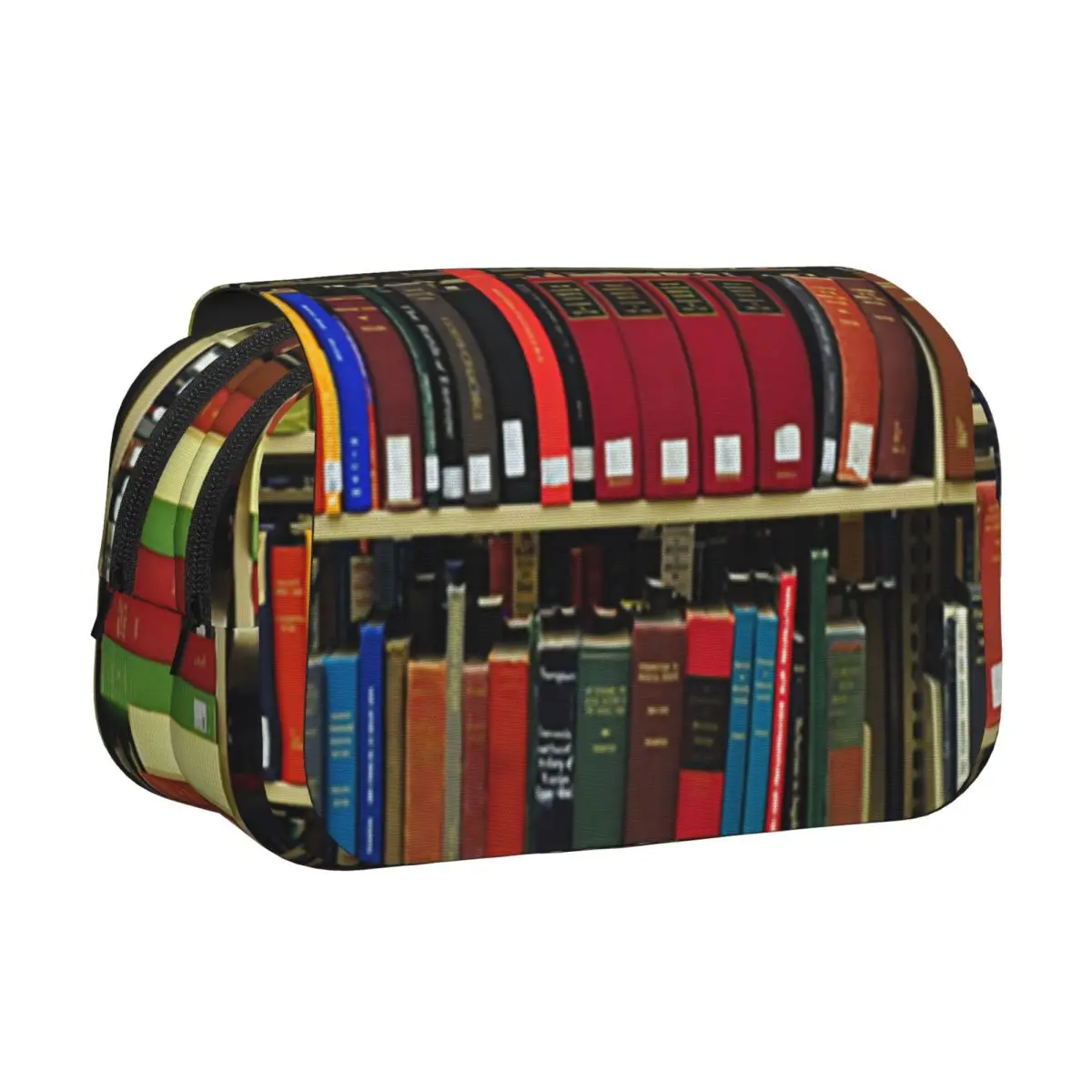 

Education Library Book Pencil Case Pencil Pouch Hard Shell Leather Large Storage Pen Box Pencil Bag for Studen School