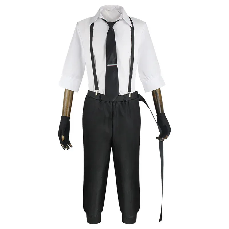 7 Uds Anime Atsushi Nakajima disfraces uniforme ropa Unisex Halloween Cosplay disfraz Prop hombres mujeres guante mb.3