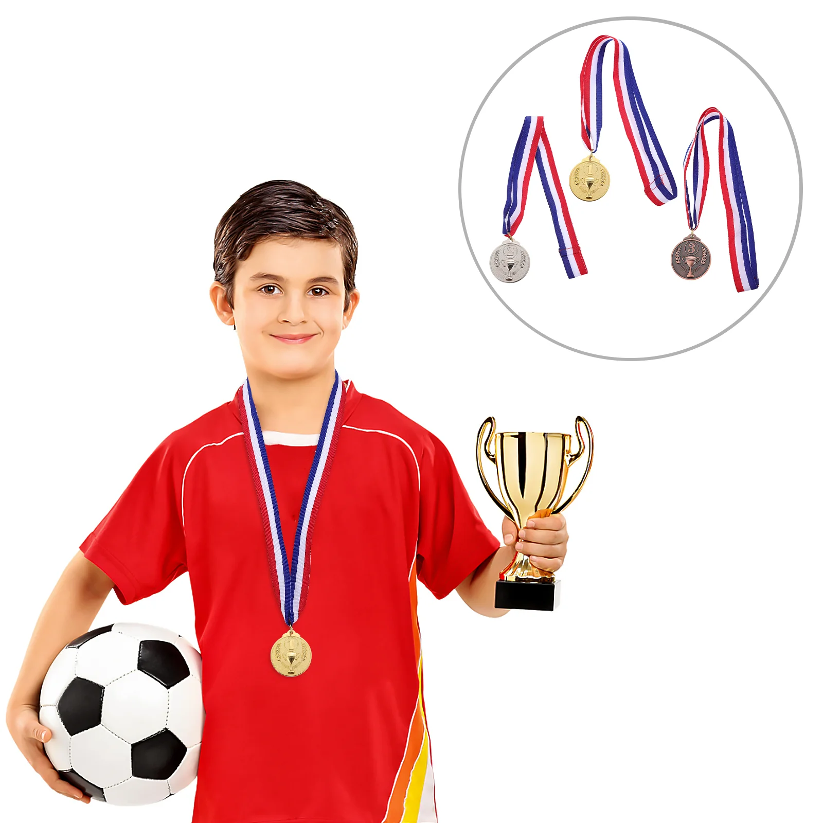 Second The Medal Metal Competition Medals Number Football Necklace Running Child