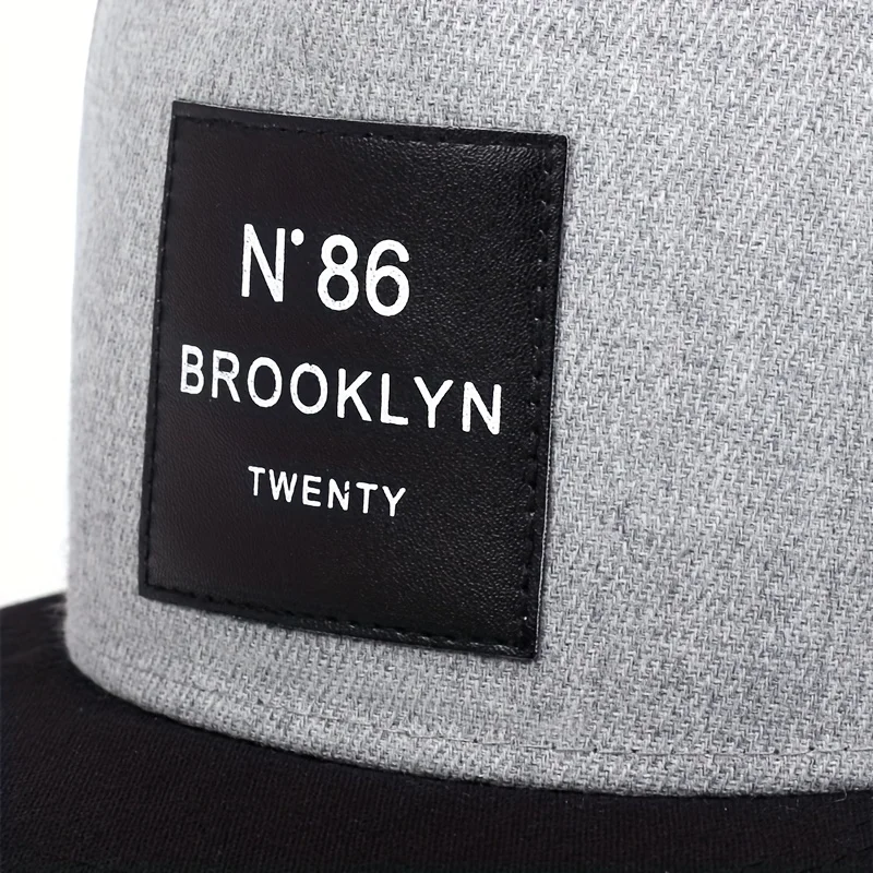 Fashion Men Women BROOKLYN Baseball cotton adjustable Snapback Hat Leather label N86 Hip Hop Caps Sun Hat Unisex Trucker Hats