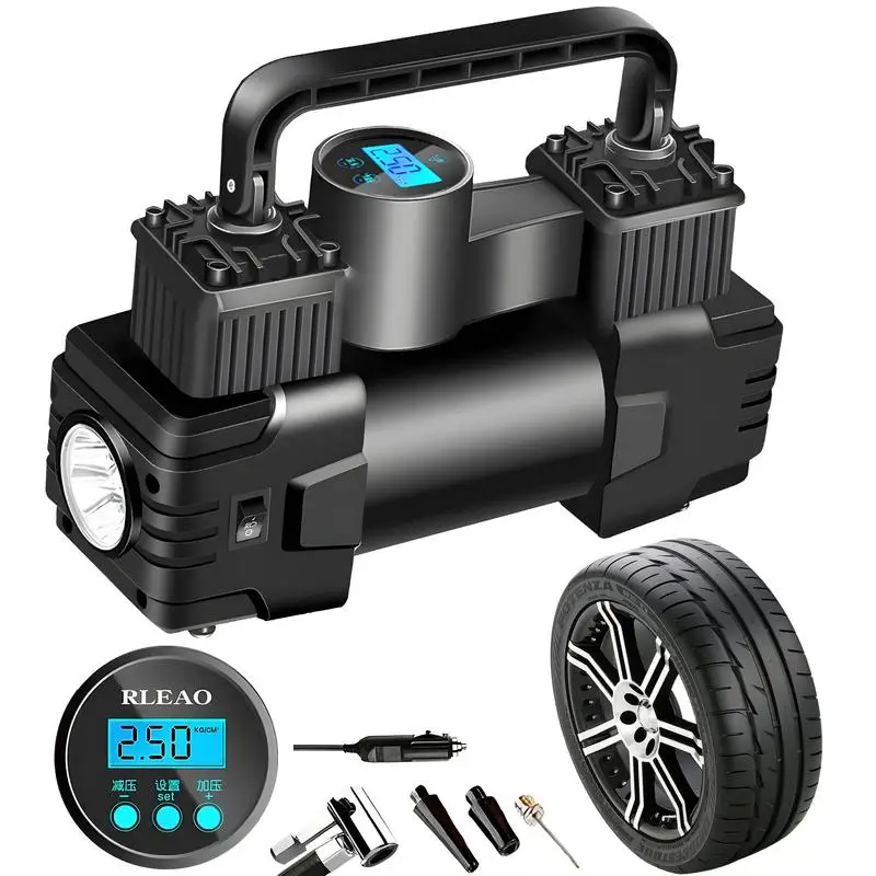 

Car Tire Air Pump Auto Air Pump for Car Tires Truck Tire Inflator with Digital Pressure Gauge and Led Light Auto Tire Pump Car