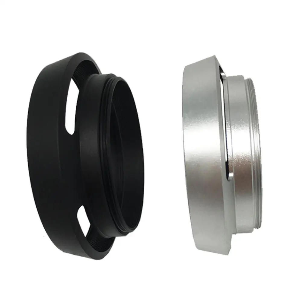 

Camera Lens Hood Metal Vented 35/37/39/40.5/43/46/49/52/55/58/62/67/72/77/82mm Screw-in Lente Protect For J9y0