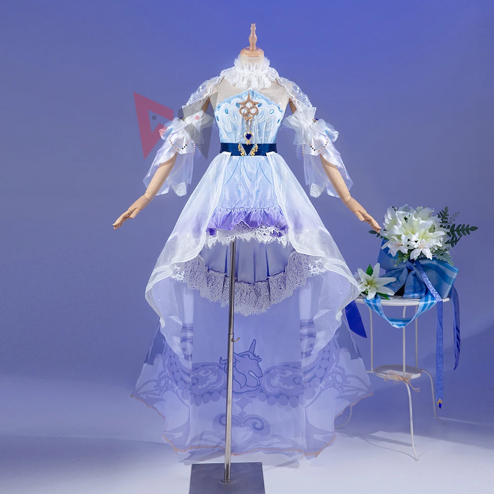 New Arena Of Valor Cosplay Da Qiao Costume Wedding Dress Flower For Adult Custom Made