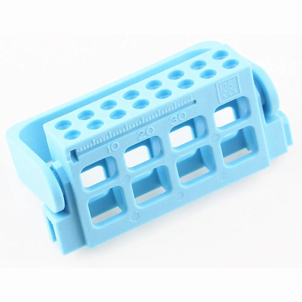 1Pcs Plastic Dental Endodontic Holder 16 Holes Ruler Reamer Endo Files Box Stand Tray Organizer Autoclave Disinfection Products