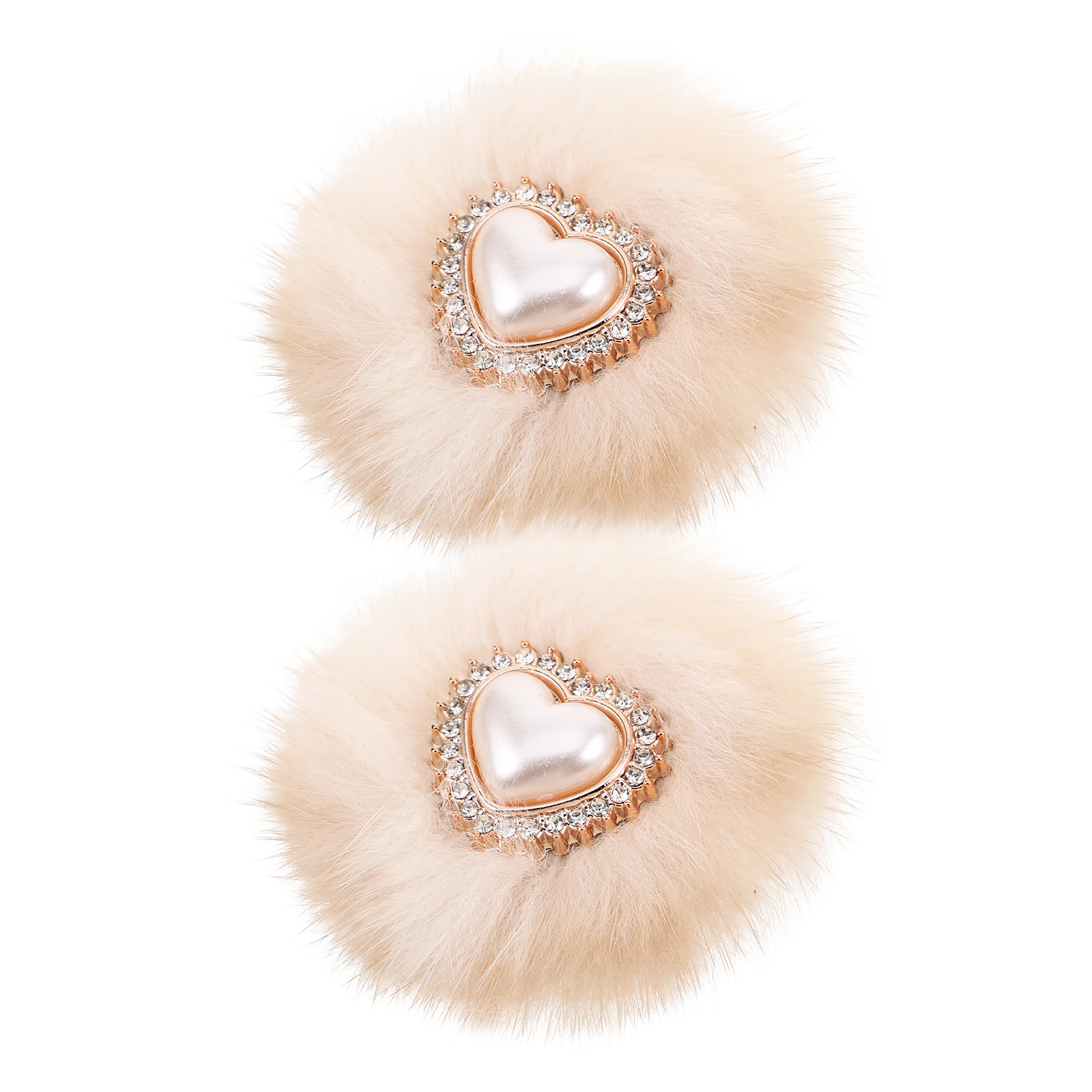 

2pcs High Heels Buckles Pom Poms Detachable Clips Embellishments Shoe Decorations Bridal DIY Heel Ornament Storage