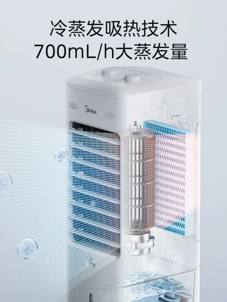 Air Conditioning Fan Cooler Household Light Sound Bedroom Small Refrigeration Air Conditioning Fan Mini Mobile fan