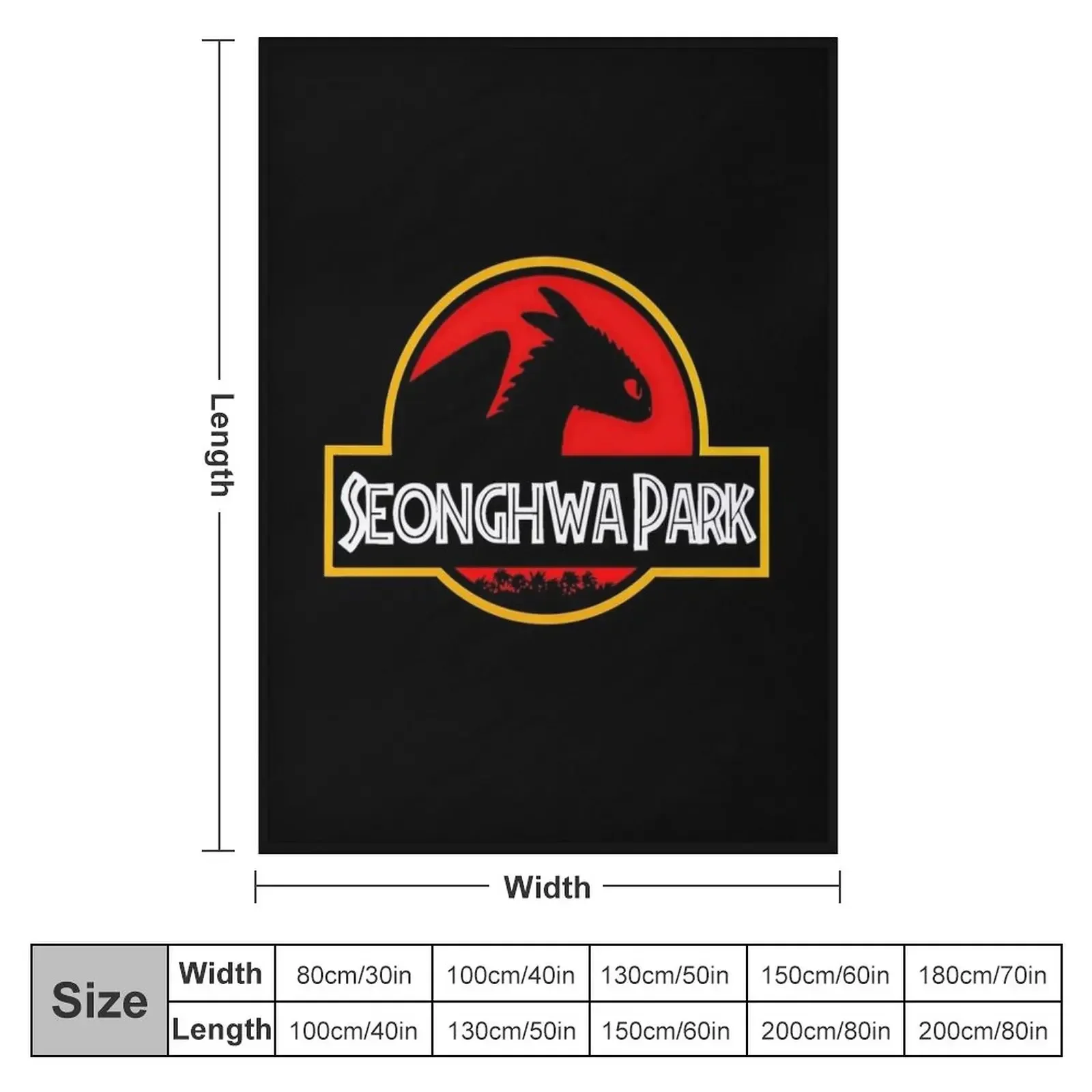 seonghwa park logo Throw Blanket Luxury Designer Luxury Blankets