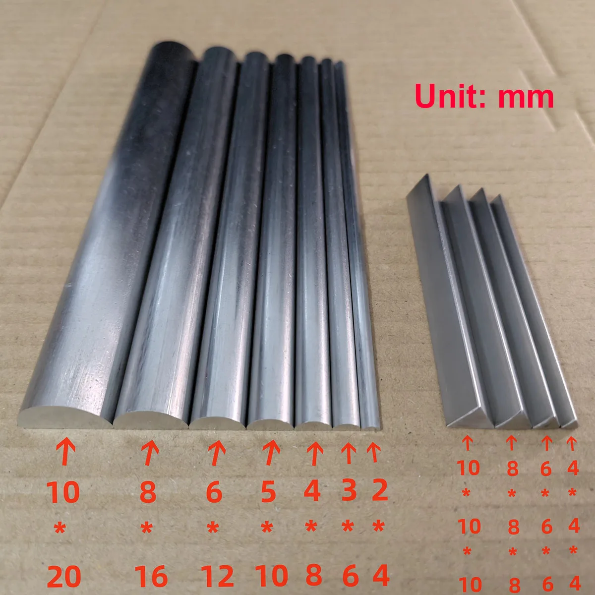 304 Stainless Steel Half Round Bar & Triangle Bar, Cold Drawn Annealed Solid Sector Steel Rod, Half Round & Triangular Flat Stri
