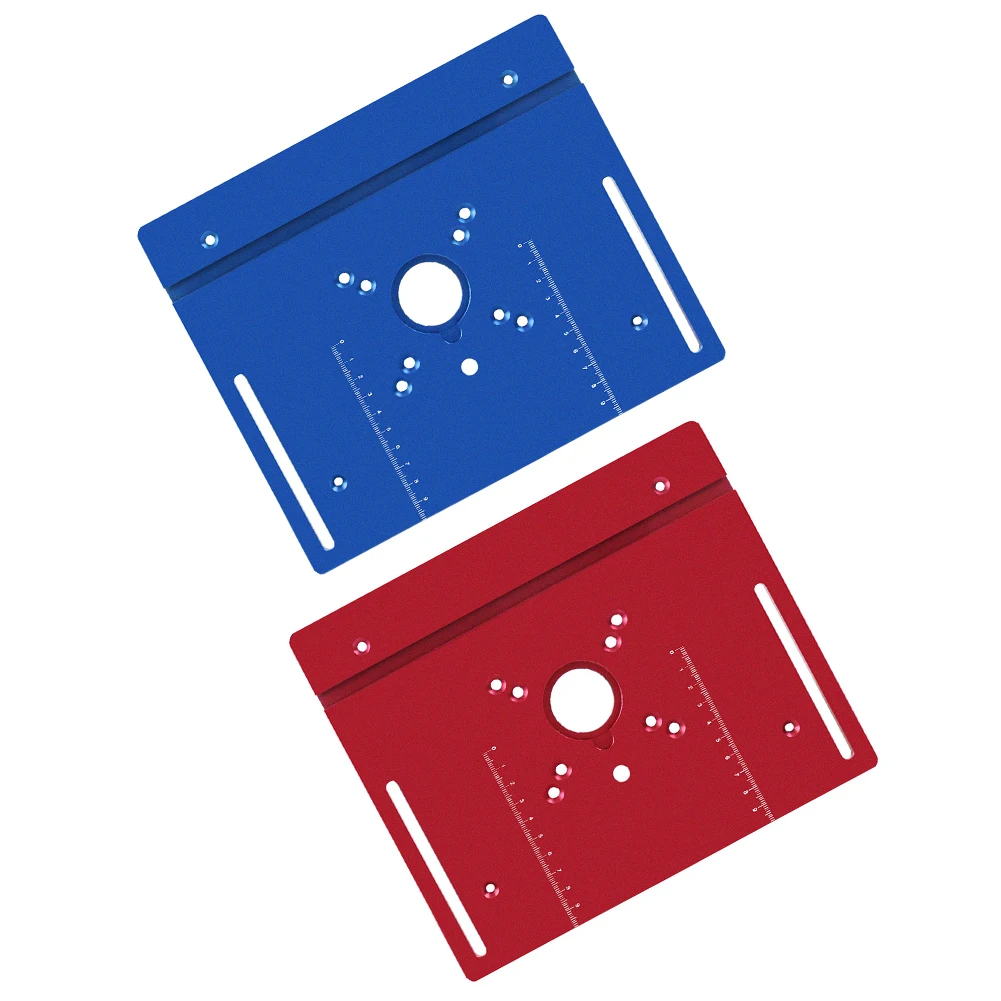 

Invert And Mount Aluminum Router Plate Resist Wear And Tear Stable Construction Aluminum Alloy Carpentry Accessory