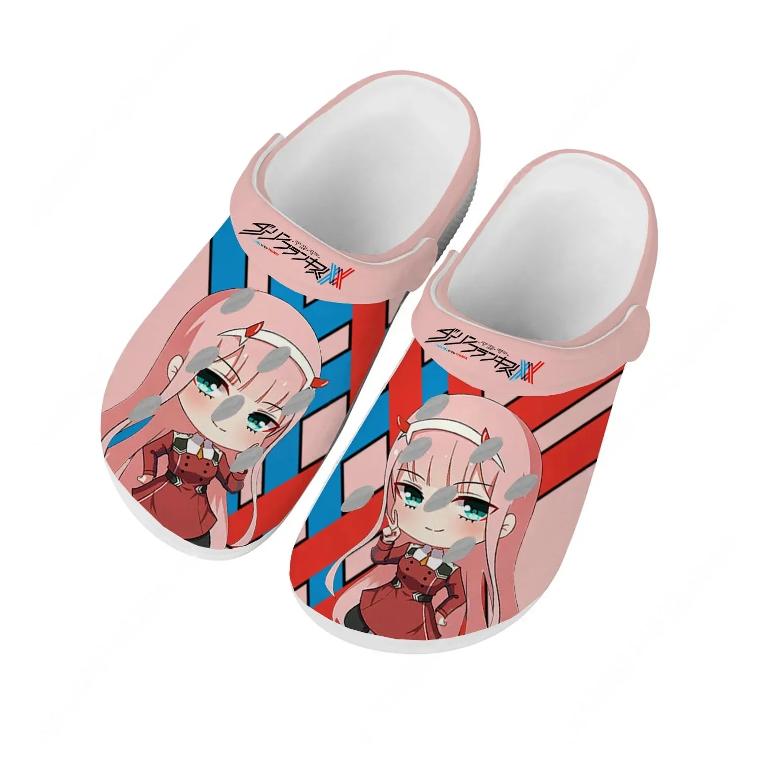 

DARLING In TheFRANXX Water Shoes Men Women Teenager Comfortable Home Garden Clogs Custom Sandals Beach Breathable Hole Slipper