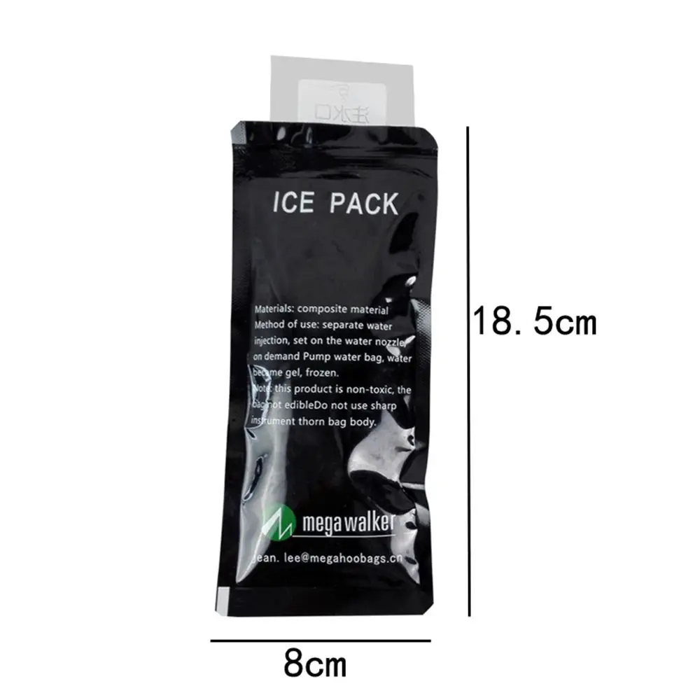 10pcs Reusable Ice Packs Cooler Bag Water Injection Ice Icing Packs Cold Compressed Beverages Chilled Food Preservation Gel