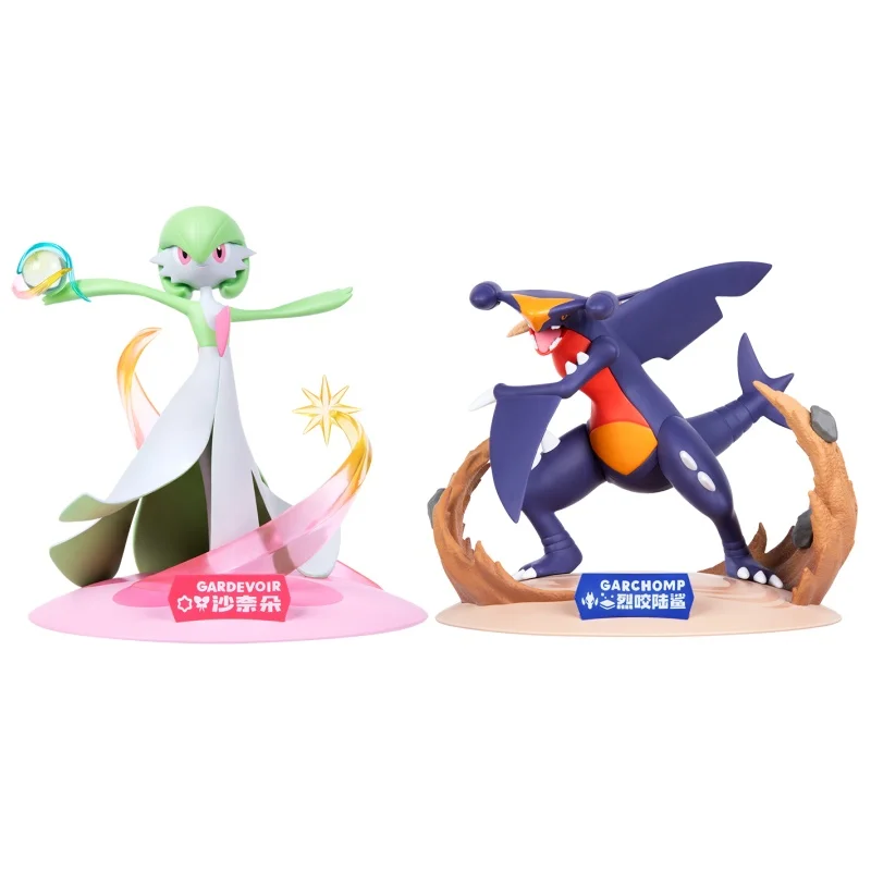 

Original Genuine Pokemon Anime Action Figures Gardevoir Garchomp Collect Doll Tabletop Decorations Model Toys Birthday Gifts