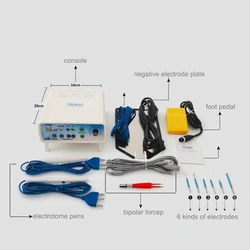 Mini Monopolar and Bipolar Electrocautery Plastic Surgery Electrocautery Machine ESU Electrosurgical Generator Diathermy Machine