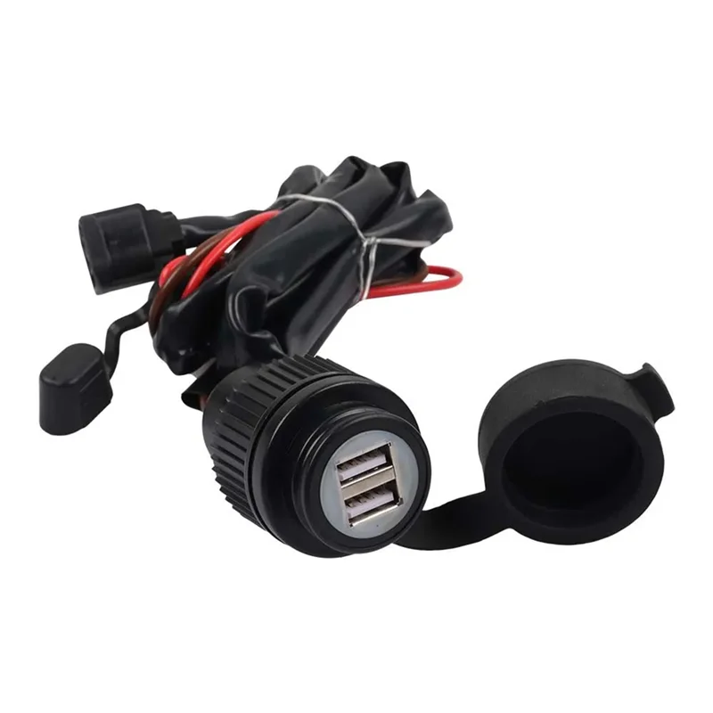 

Precisionn Motorcycle Accessories Dual USB Charger Outlet Interface Socket Power For Honda CRF300L CRF300 L CRF 300L 250L Rally