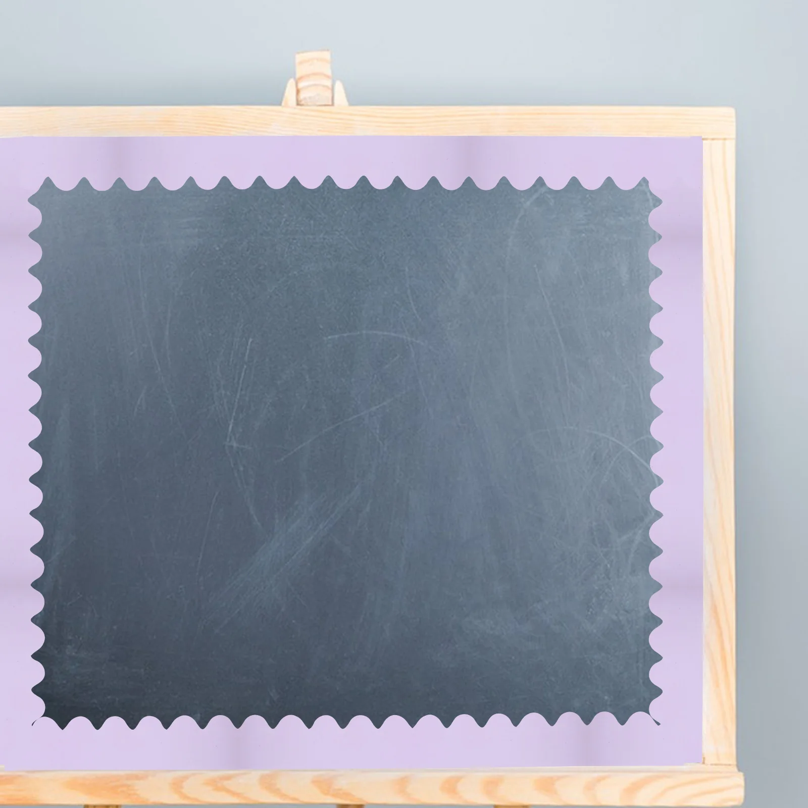 

1 Roll Adhesive Blackboard Border Sticker Wave Bulletin Board Trim Decorative Replaceable Roll For Classroom Office Party